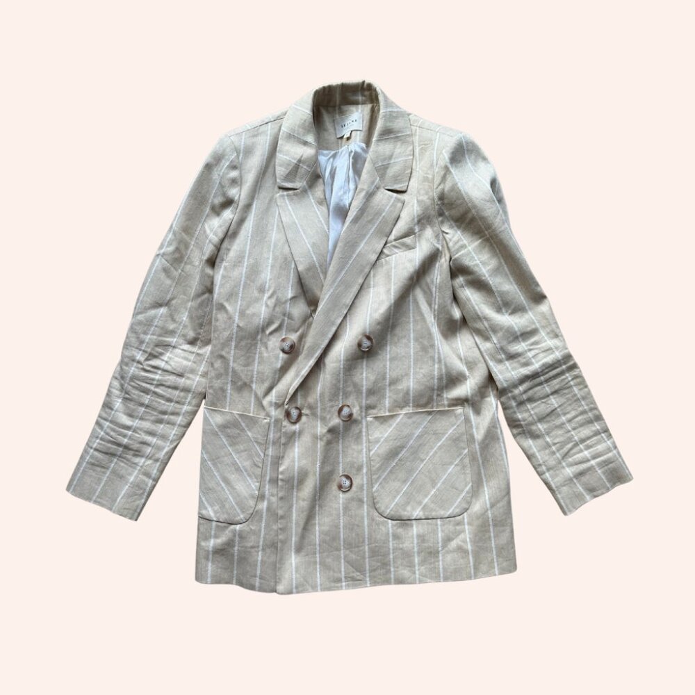 Sezane cream Blazer Shorts set - Picture 2 of 4